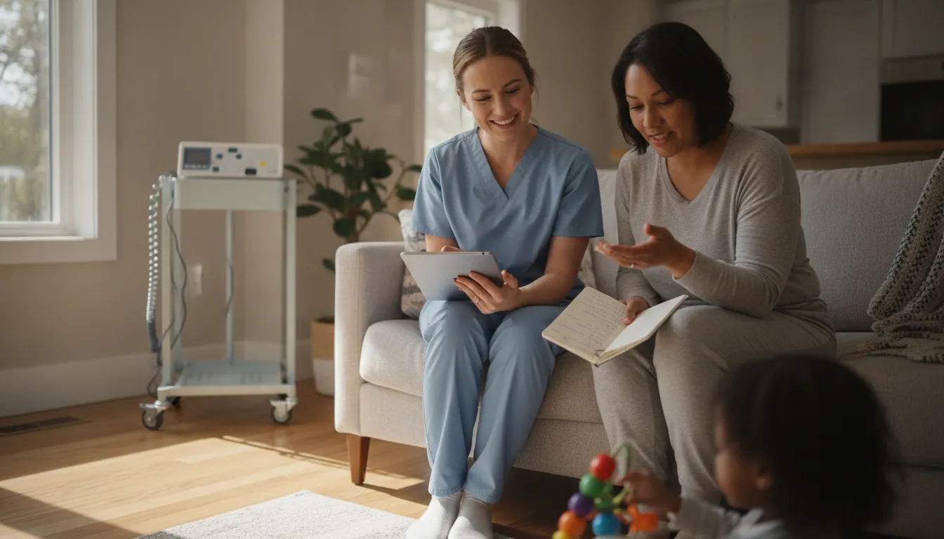 Georgia pediatric nurse supporting a medically fragile child at home