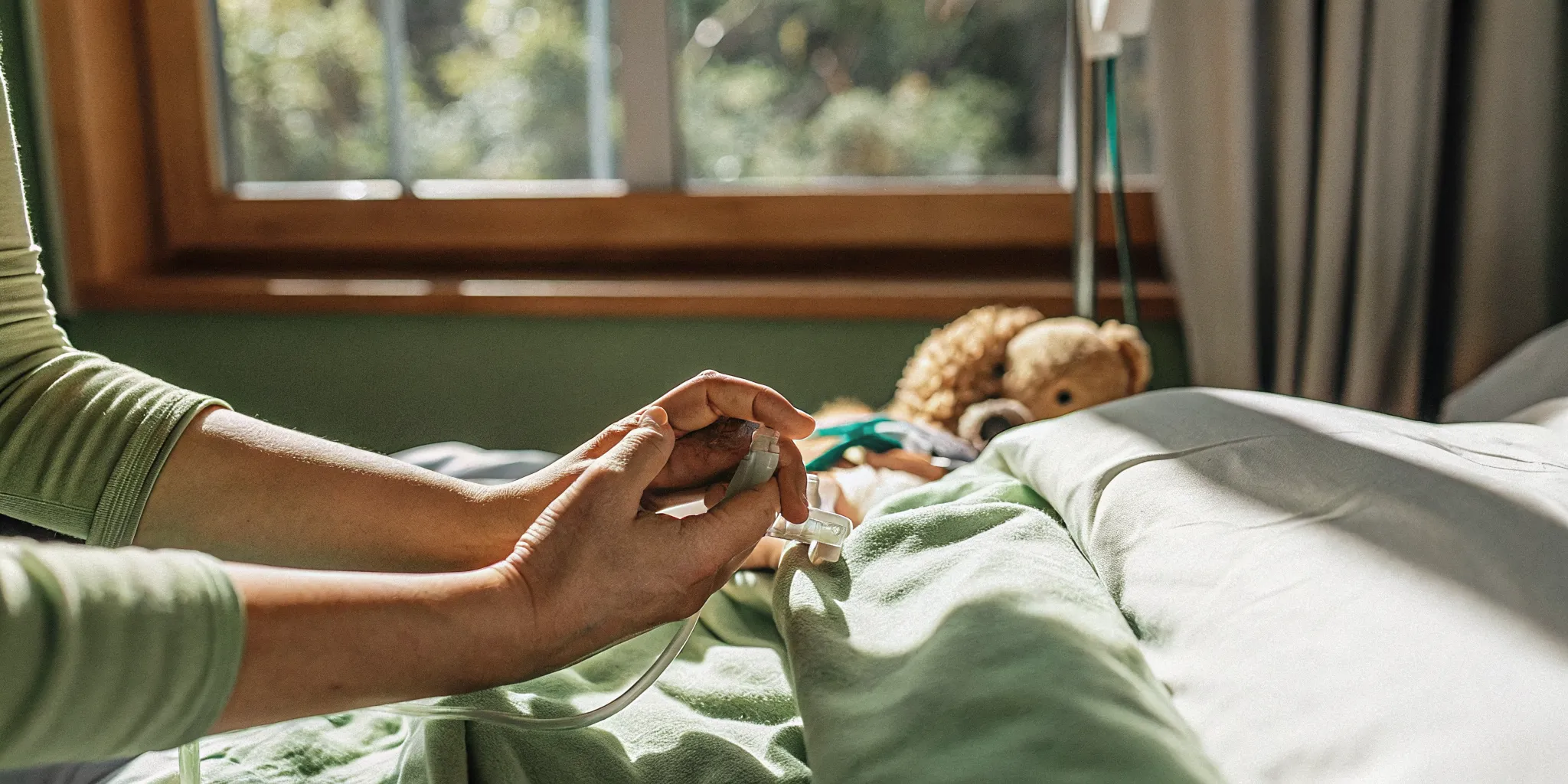 Pediatric nurse providing skilled in-home care for a child with medical needs in Augusta, GA