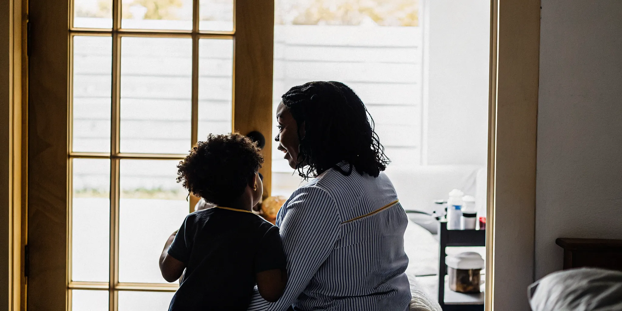 Pediatric home care nurse discussing GAPP application next steps with a Georgia family