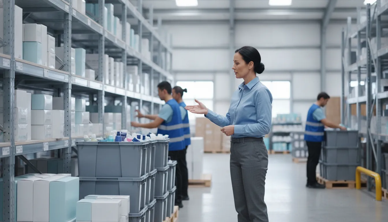 Centralized multi-warehouse beauty supply distribution inventory management