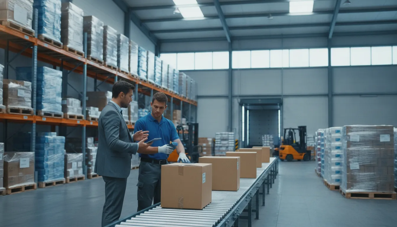 Warehouse receiving and distribution inventory replenishment workflow