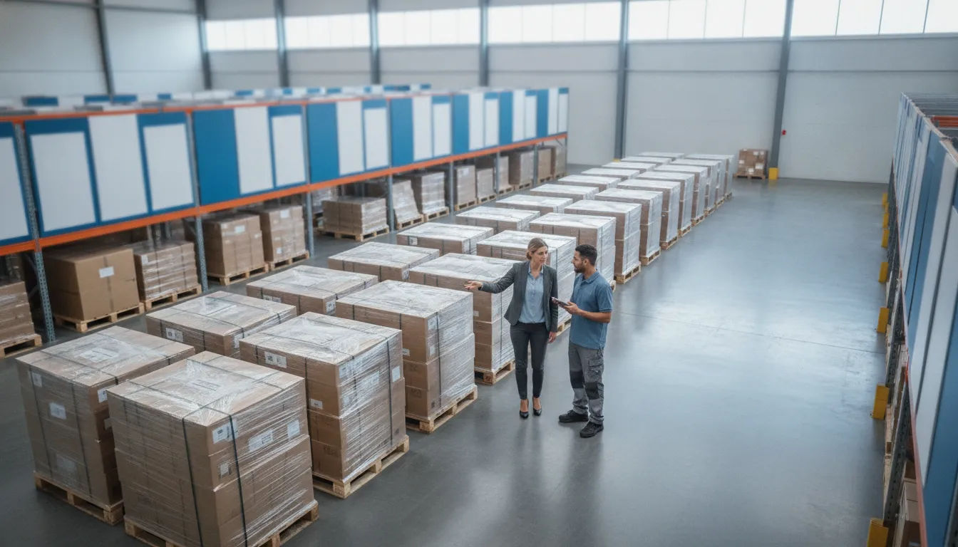 Organized inventory supporting wholesale warehouse order management