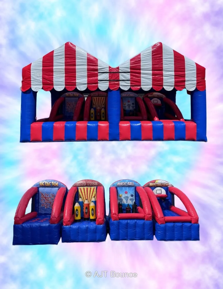 AJT Bounce Carnival Craze 4-in-1 interactive inflatable game