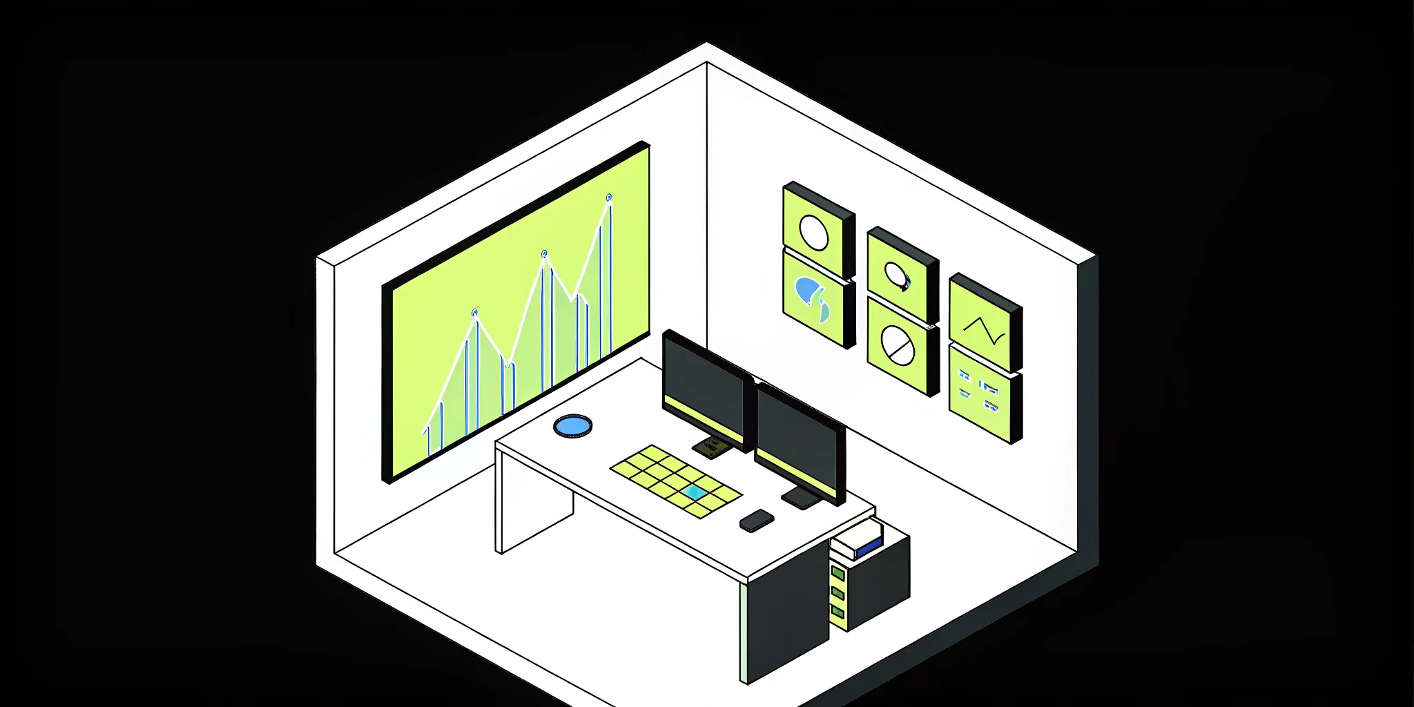 Analytics dashboard on a computer screen for AI cost management and spend control.