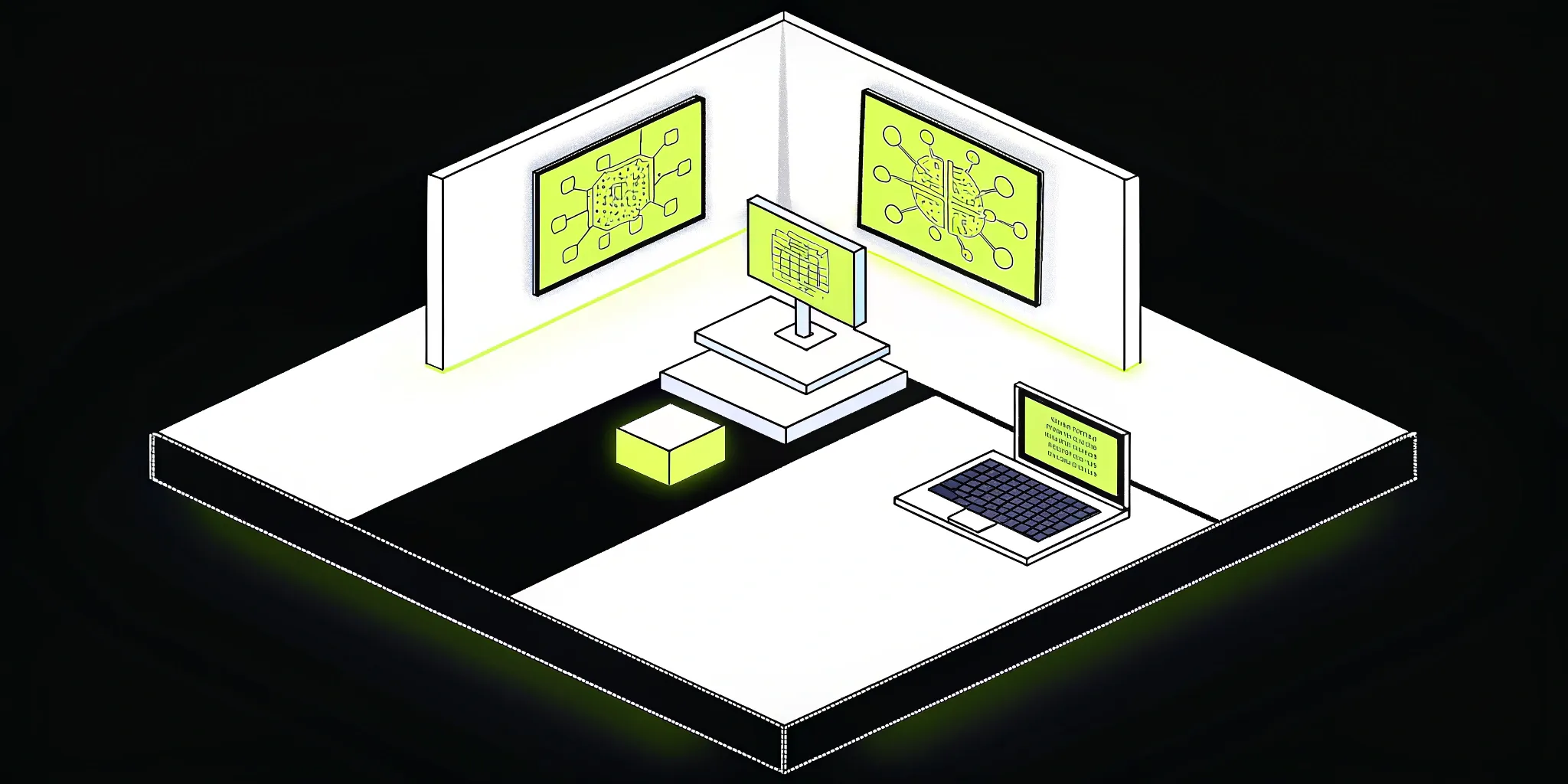AI-powered intelligent document processing in a modern workspace.