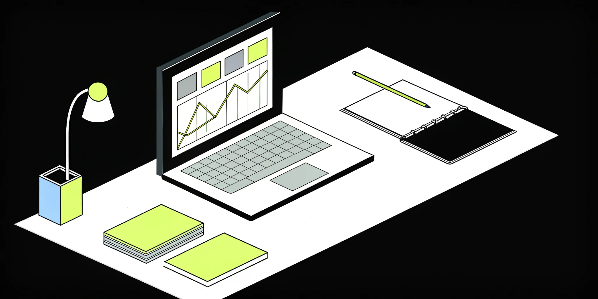 Regression forecasting model displayed on a laptop screen.