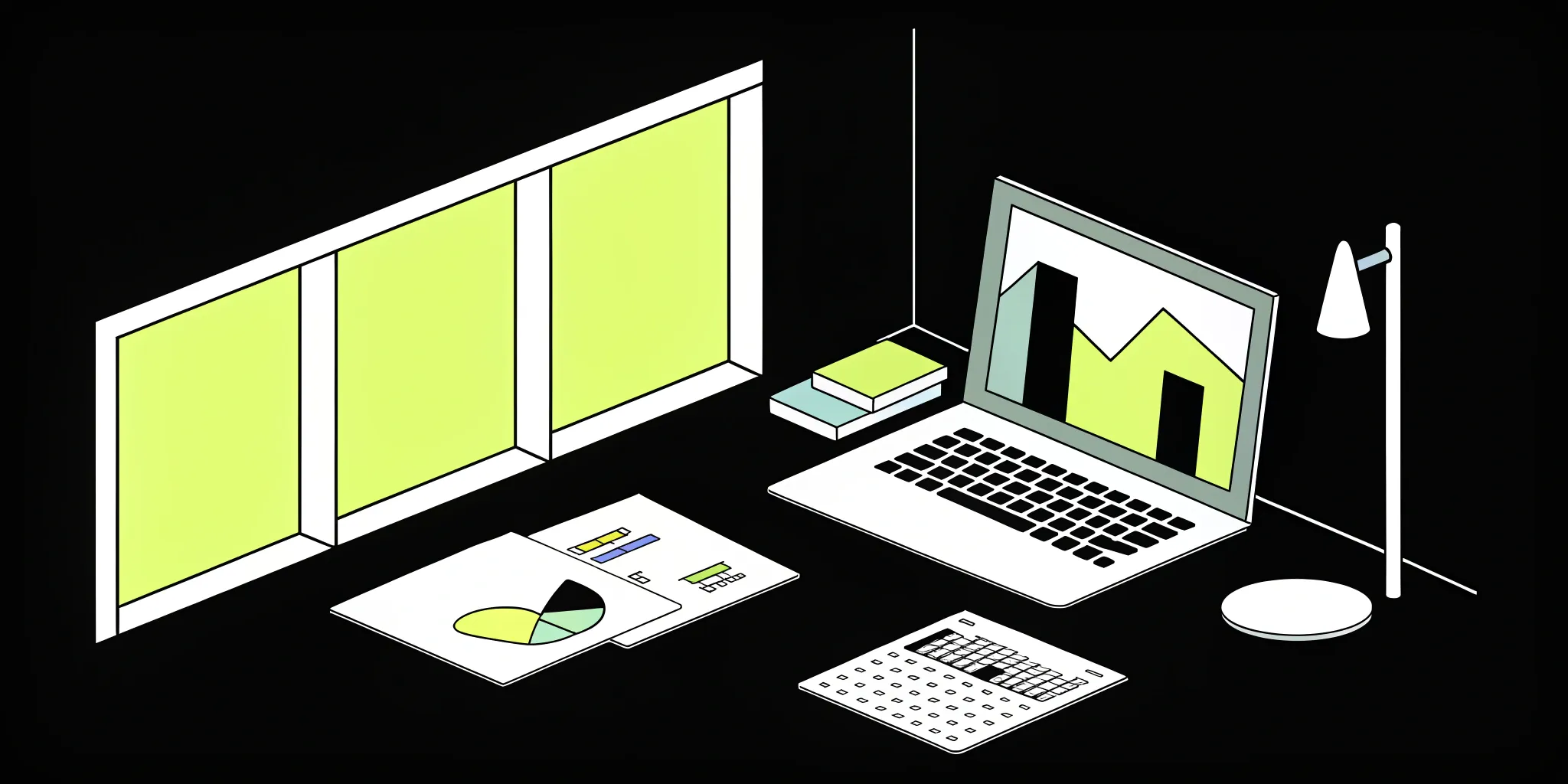 Regression analysis charts and tools on a laptop for enterprise data science.