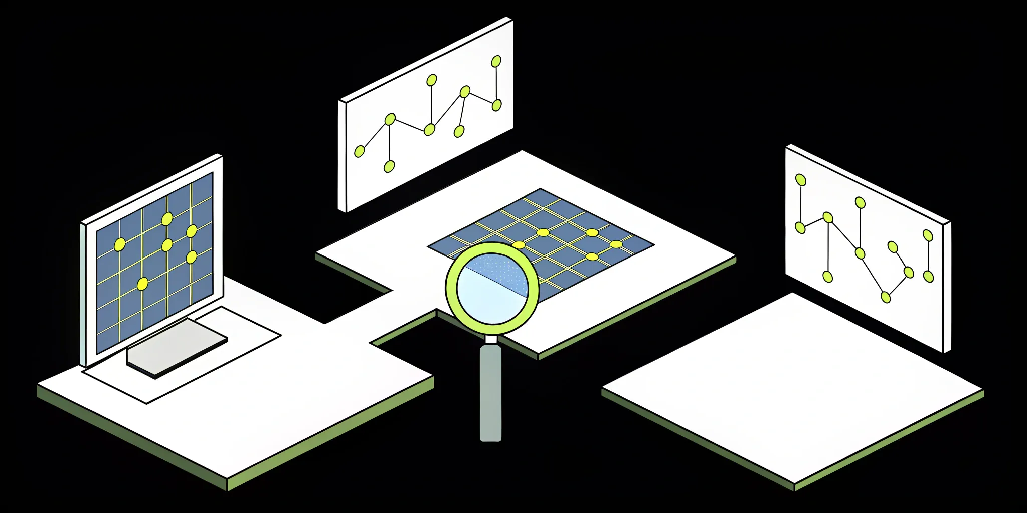 Open source observability tools displaying metrics, logs, and traces.