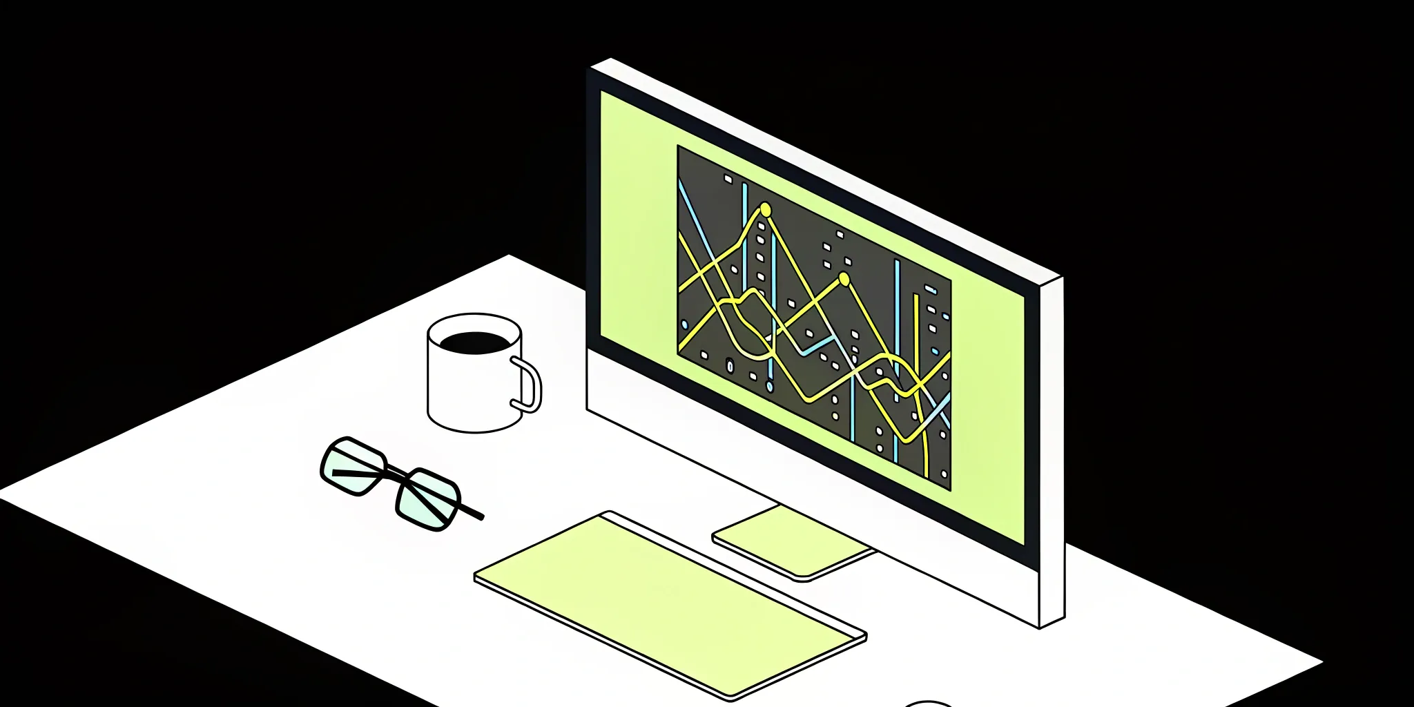 AI-powered regression analysis displayed on a computer screen.