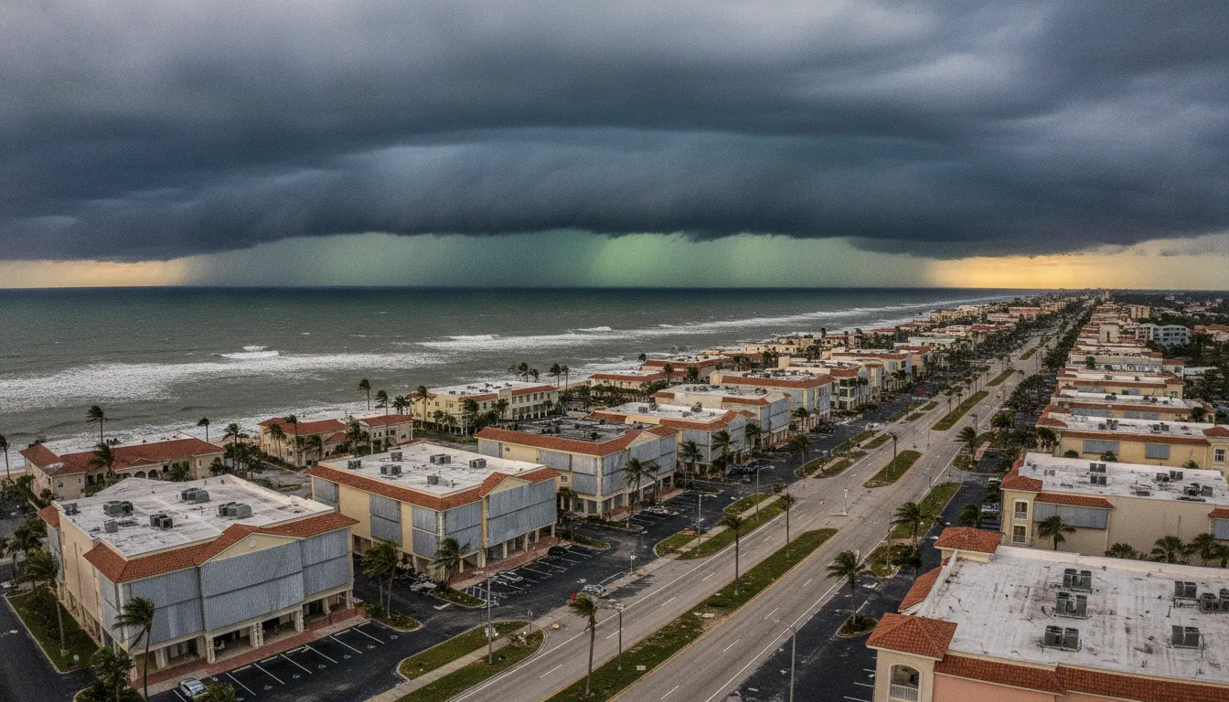 Florida commercial district preparing for parametric hurricane insurance triggers