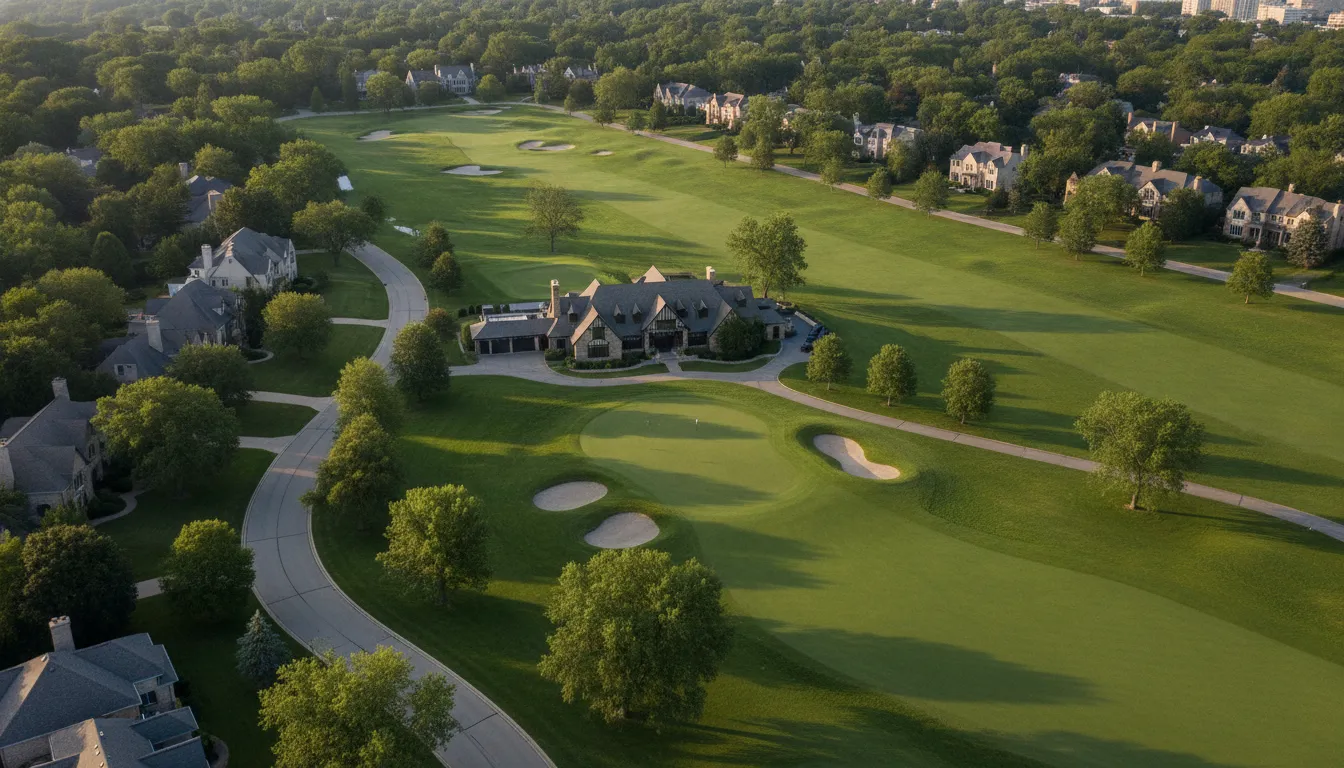 Chicago metro golf course property surrounded by established communities