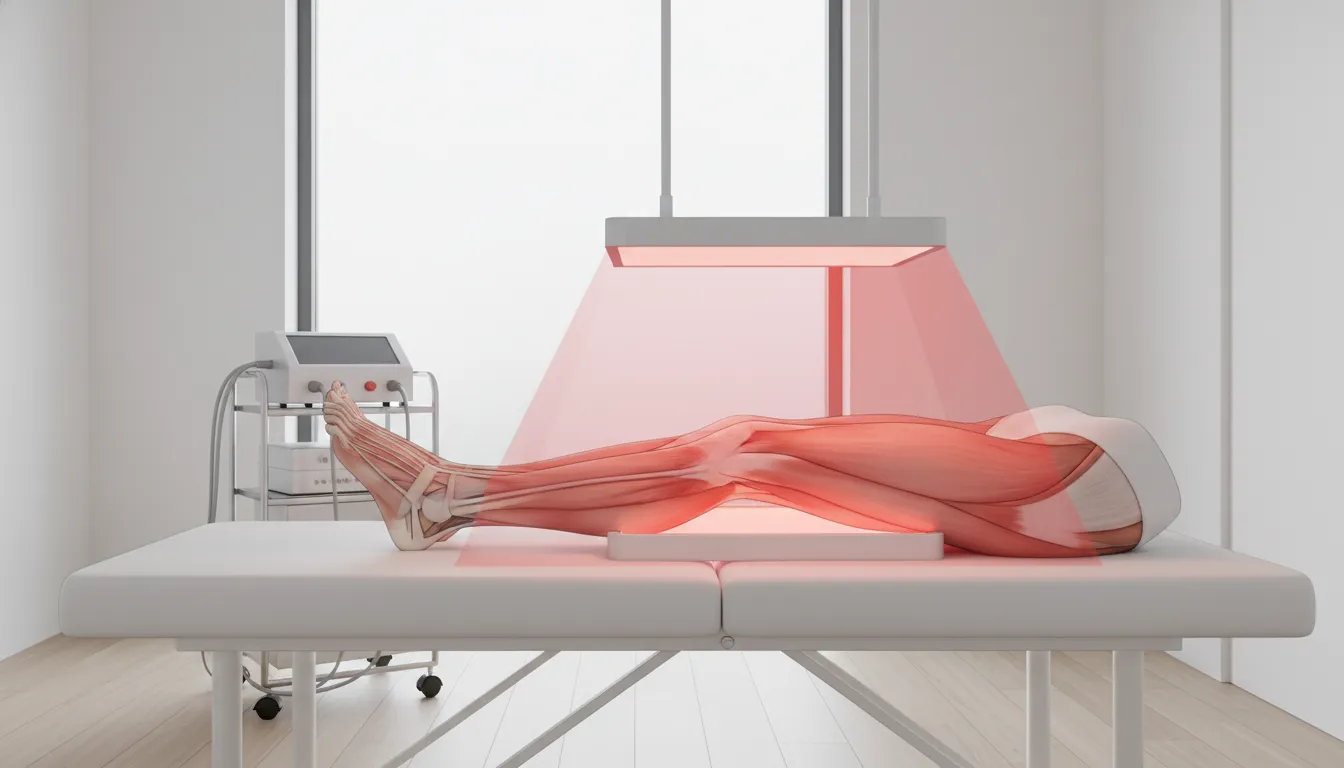 Red light therapy for feet neuropathy during an in-office treatment