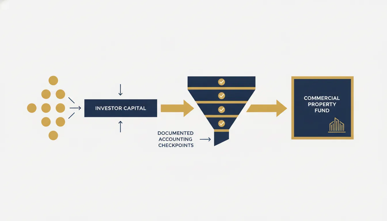 Capital call accounting workflow for a real estate syndication