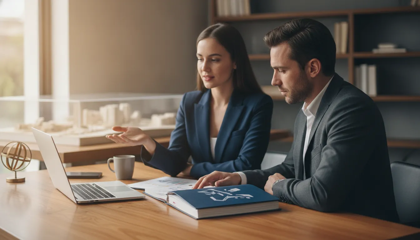Real estate investor reviewing financial information with a CPA