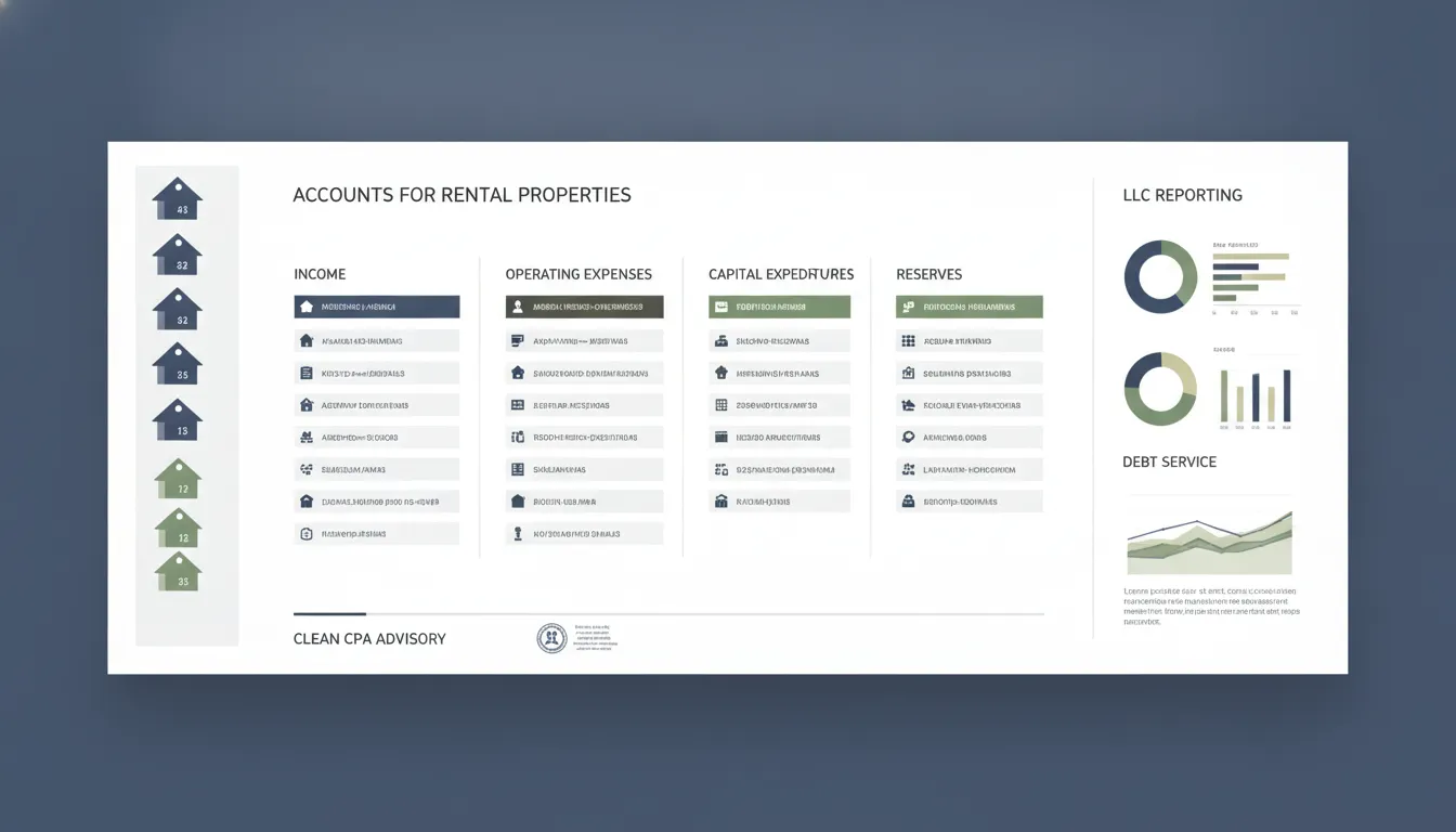 rental property chart of accounts categories for multi-property investors