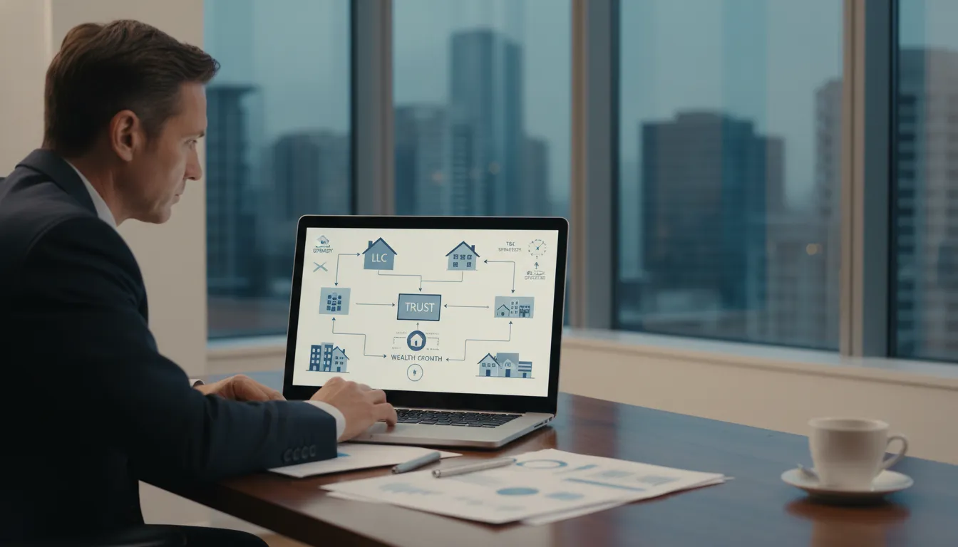 Best entity structure for real estate investors portfolio planning diagram