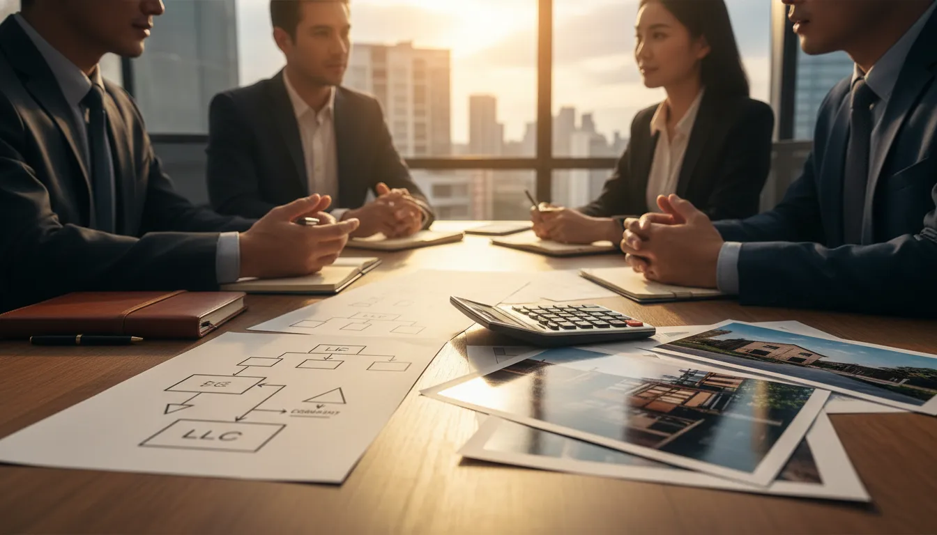 Holding company structure for a growing real estate portfolio