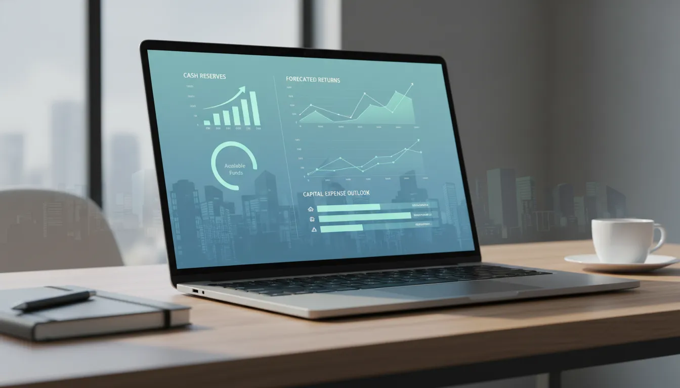 Cash reserve planning for rental property portfolios dashboard showing property level reserve visibility