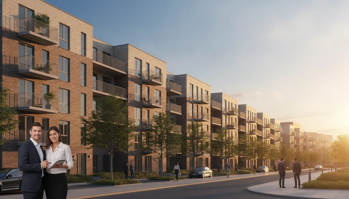 Residential apartment buildings that make up a growing real estate investment portfolio
