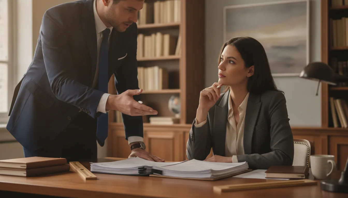 CPA discussing real estate portfolio planning with an investor