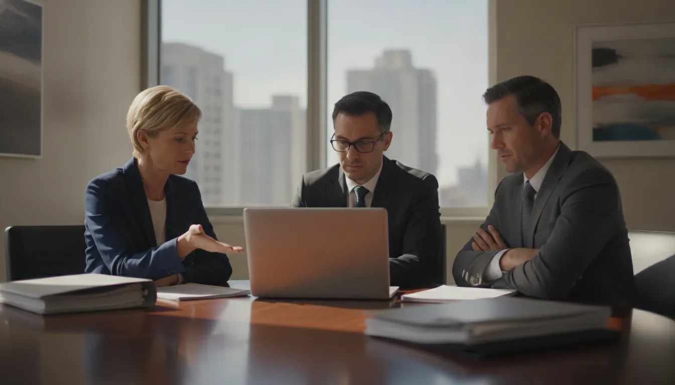 Investor reviewing property and portfolio financial performance with an advisor