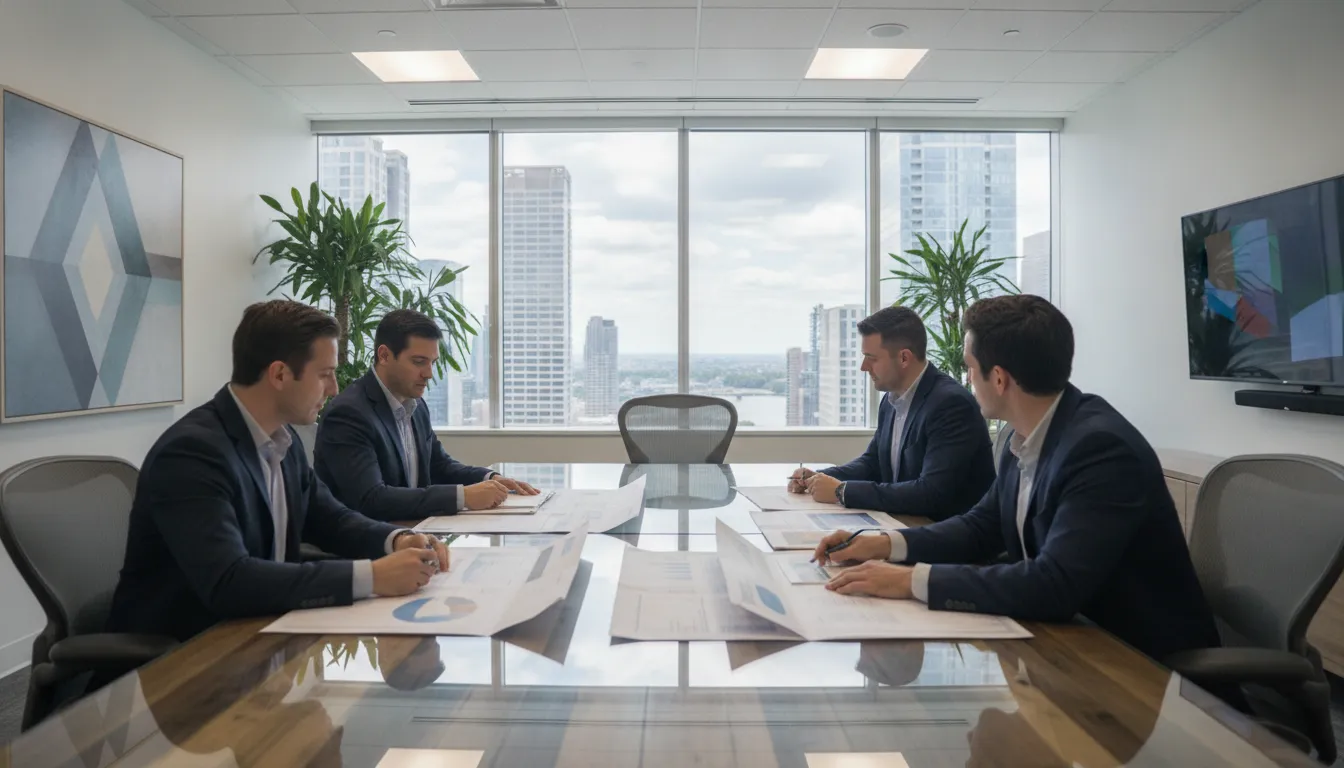 Real estate syndication finance team reviewing year-round K-1 reporting controls
