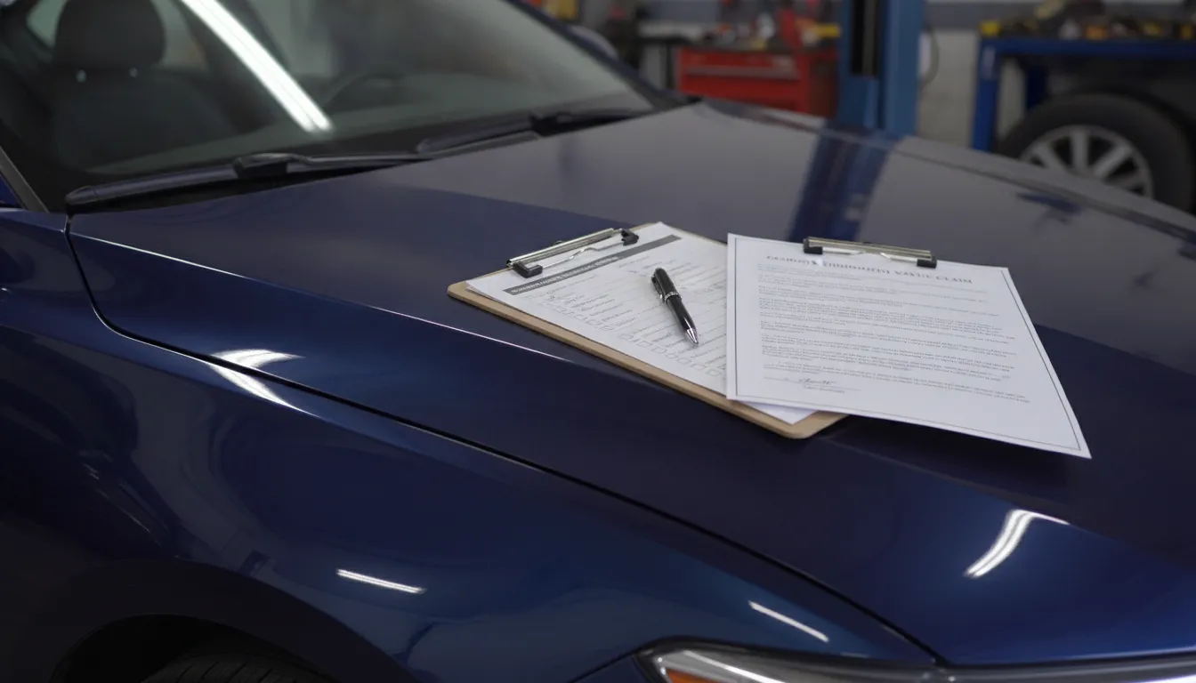 Georgia diminished value appraisal paperwork for an accident claim