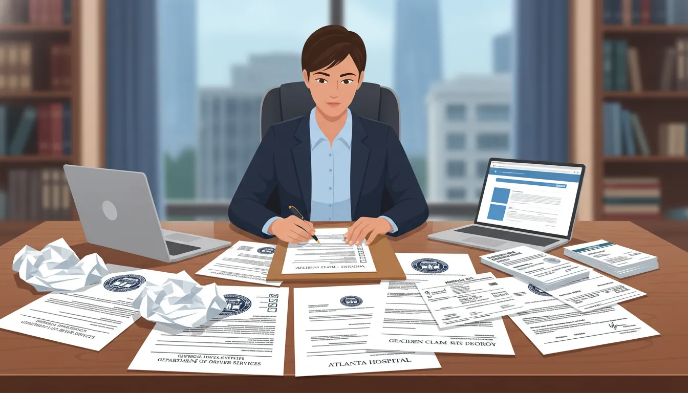 Diminished value claim checklist Georgia documents organized for review