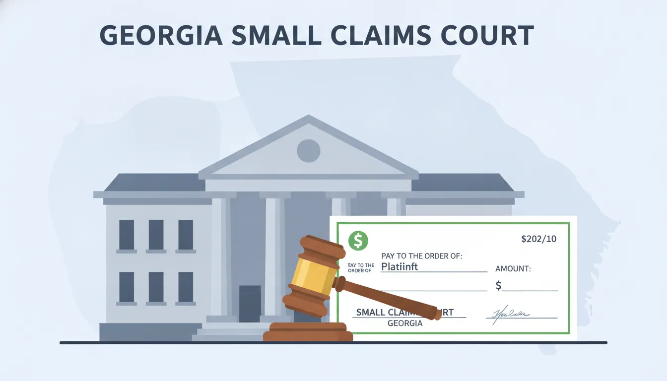 Small claims court building in Georgia representing legal action against insurance companies for diminished value