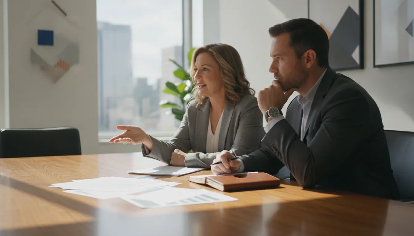 Texas business owner discussing a potential negligence claim with legal counsel