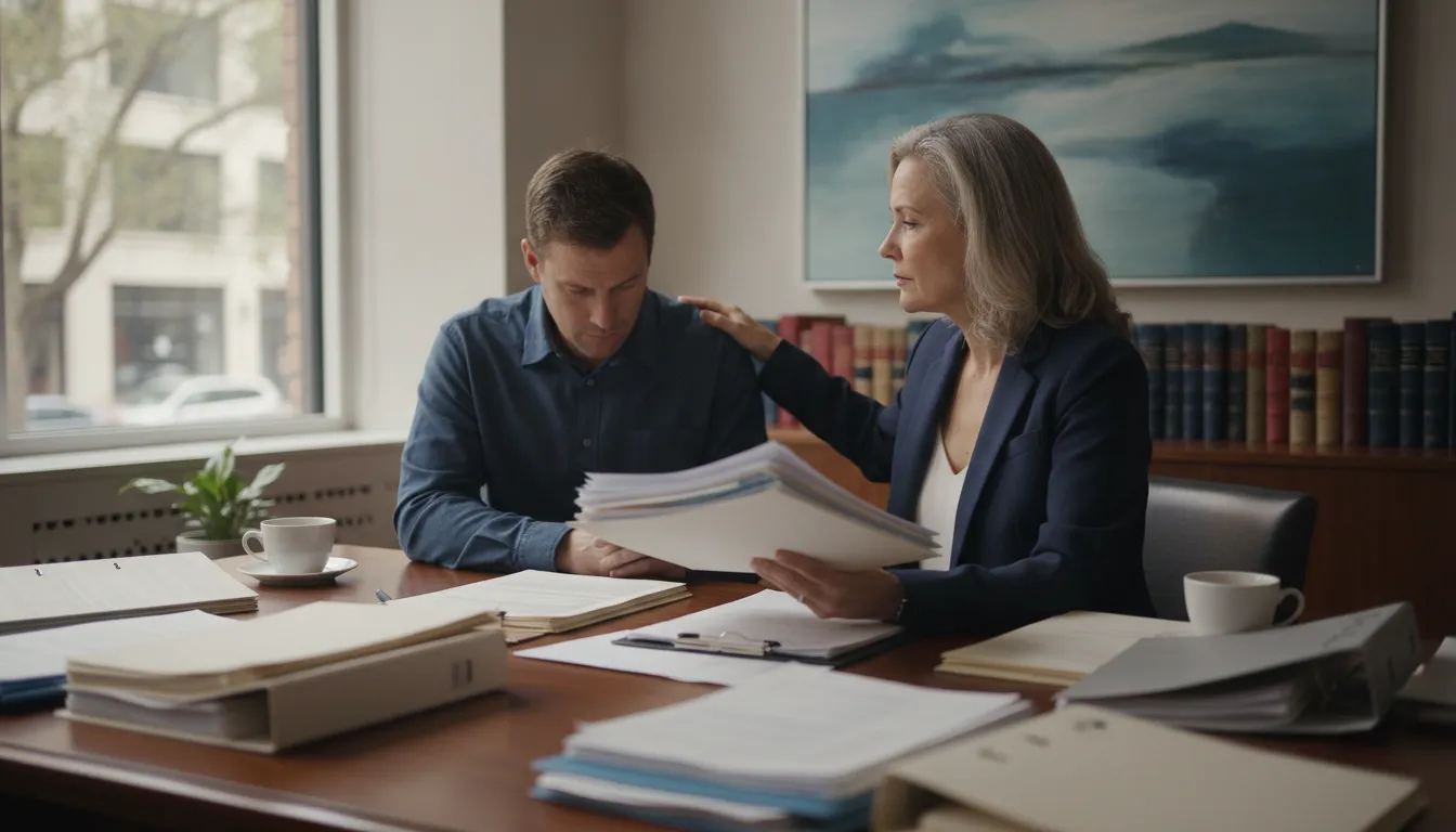 Nursing home neglect attorney Texas reviewing care evidence with a family