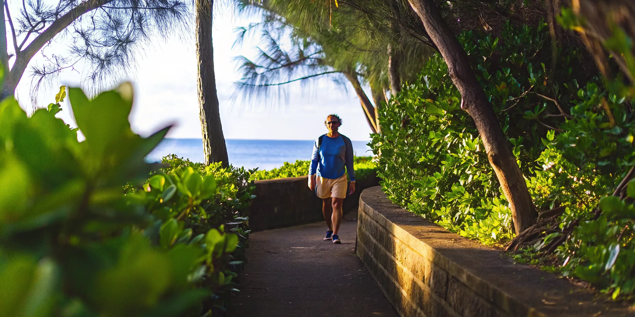 Person taking a peaceful morning walk to cope with boredom in early recovery