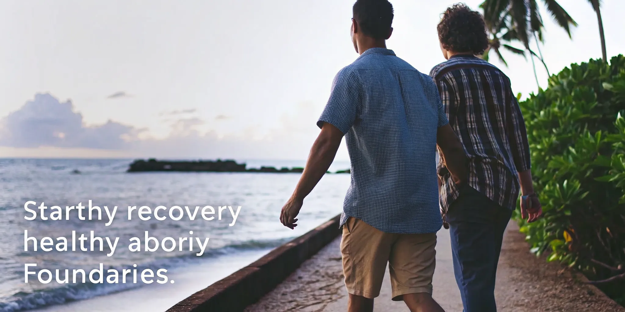 Family members walking together as a form of steady recovery support