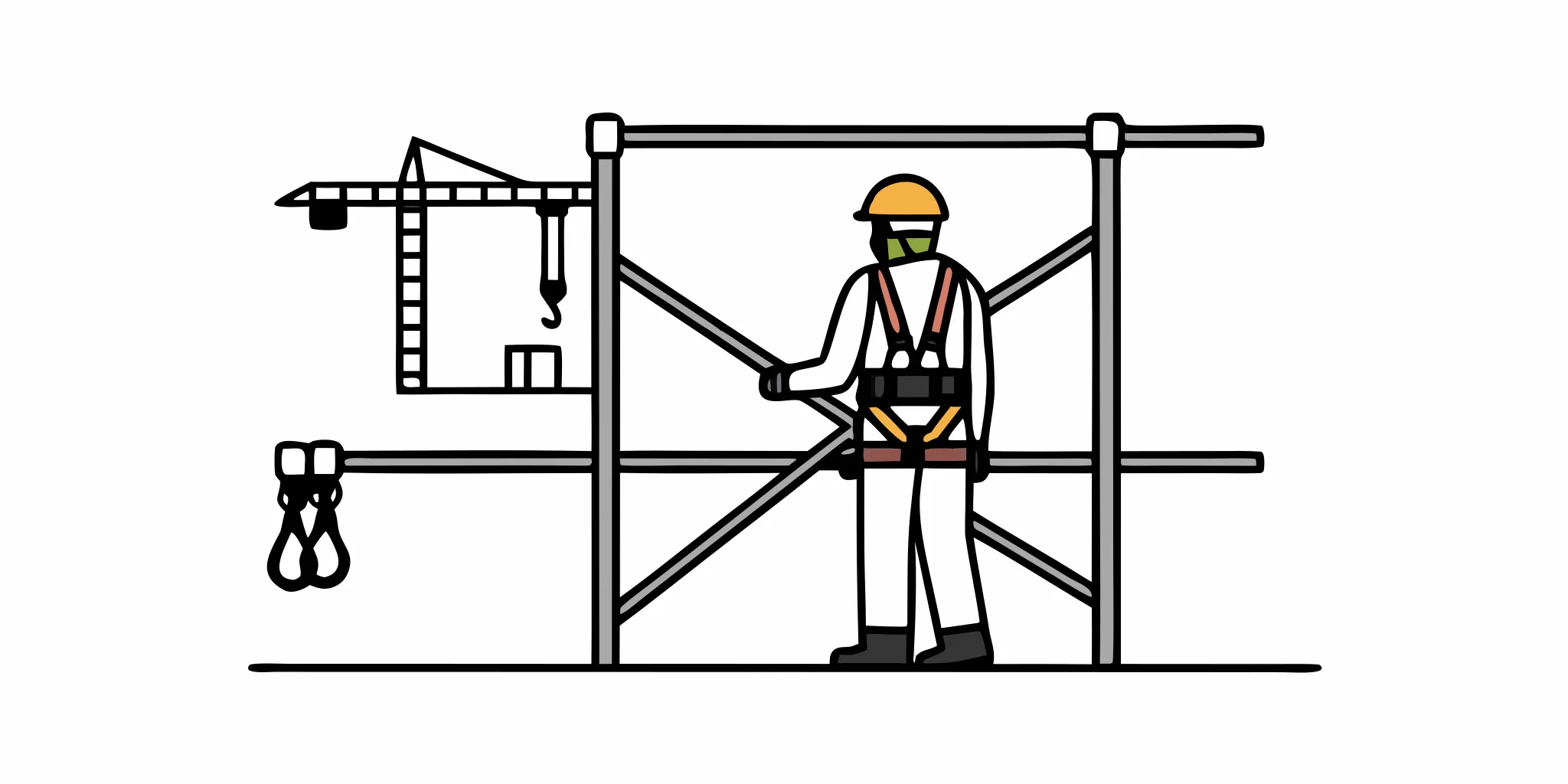 Construction site safety inspection for a Florida fall claim