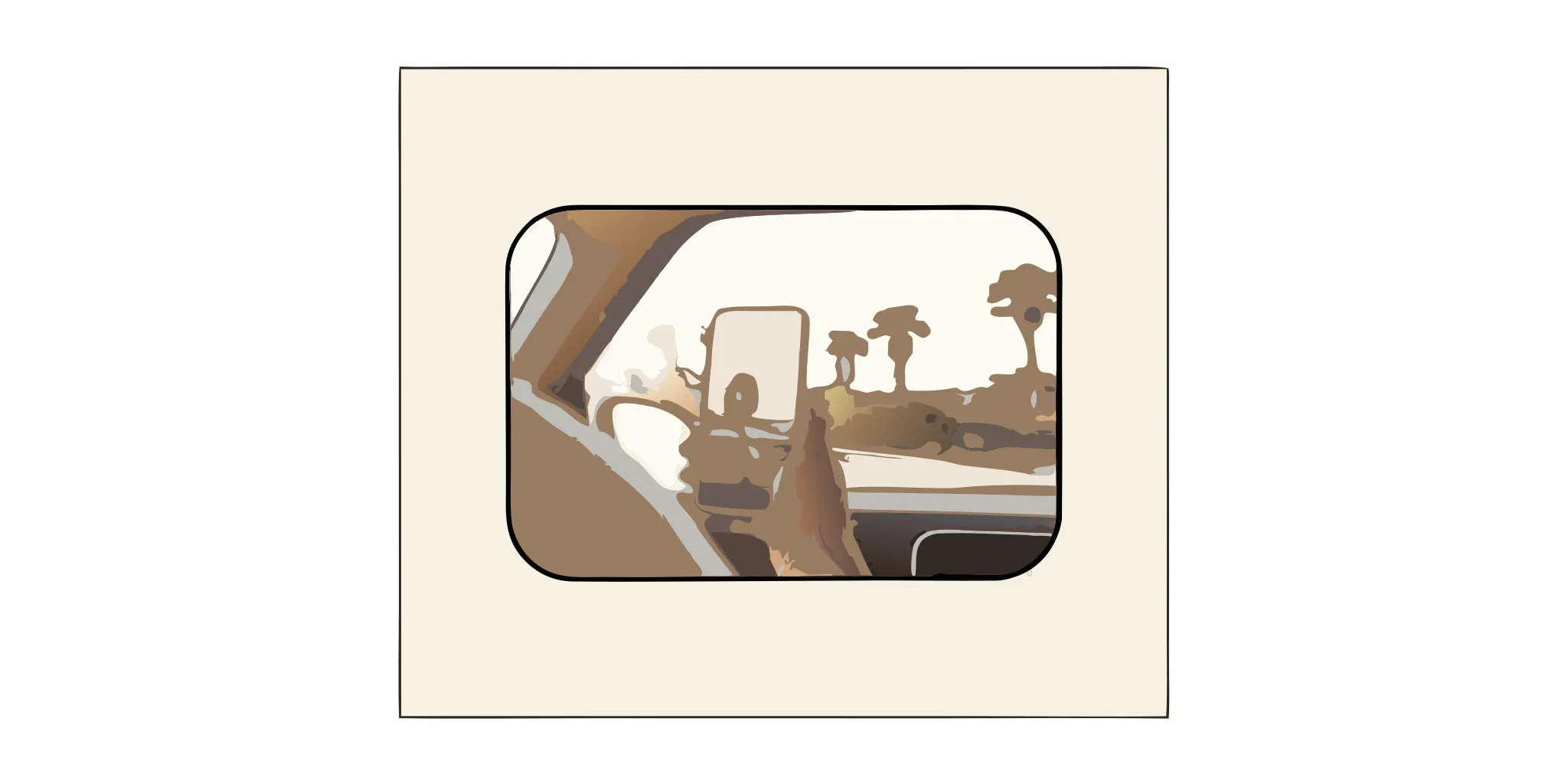 A driver using a smartphone to coordinate insurance options on a Florida highway