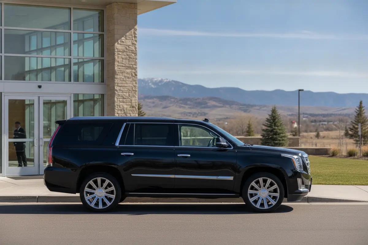 A Cadillac Escalade ready for a private pickup in Lakewood