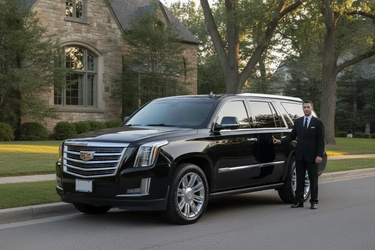 A luxury SUV ready for a planned Englewood pickup