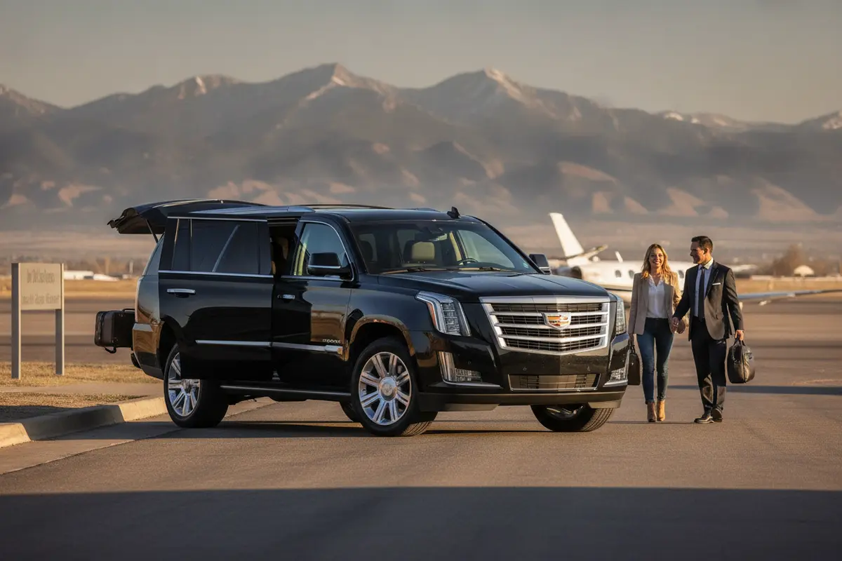 Avi Limo executive vehicle prepared for a Denver to Colorado Springs transfer