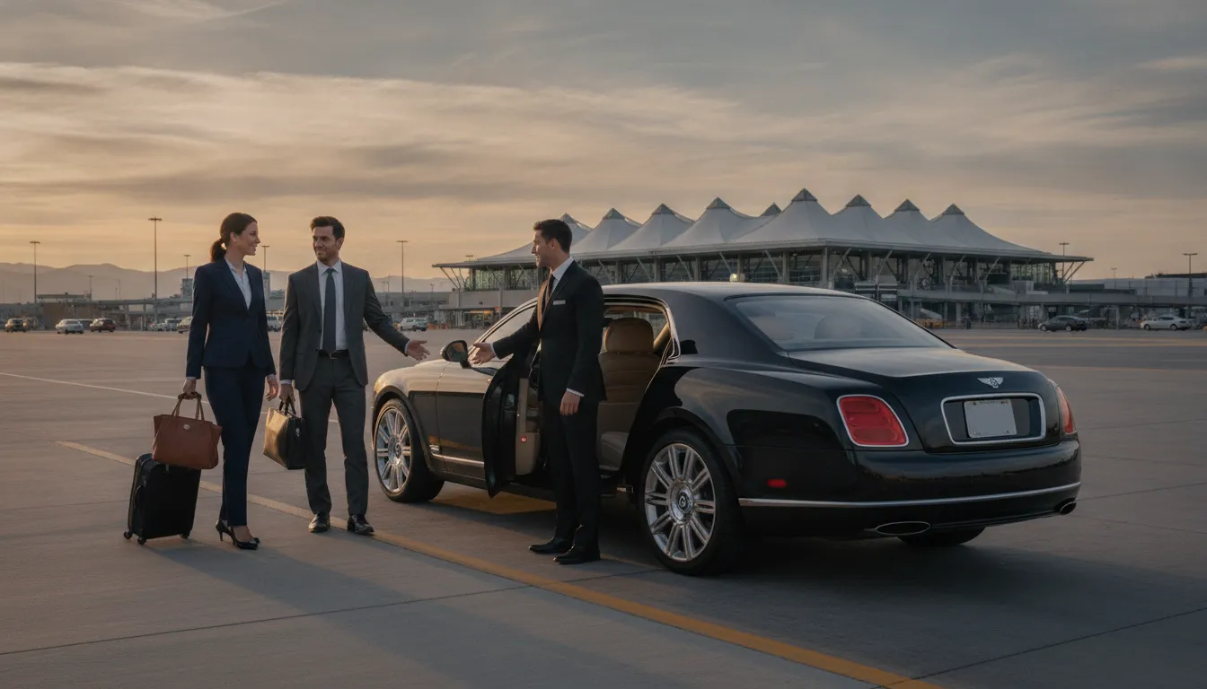 Executive airport pickup for Denver corporate roadshow transportation