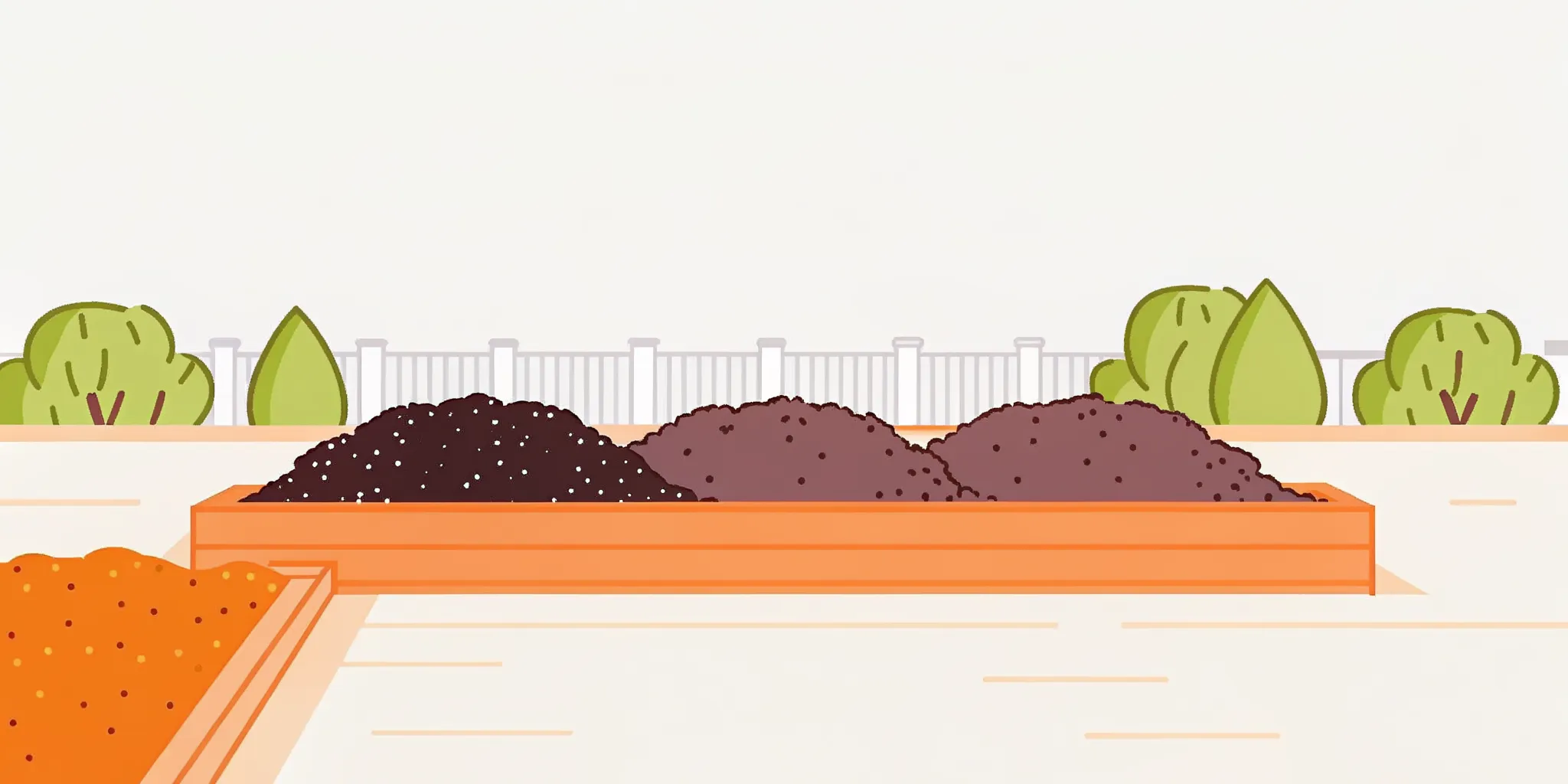 Premium topsoil prepared in a landscaped garden bed