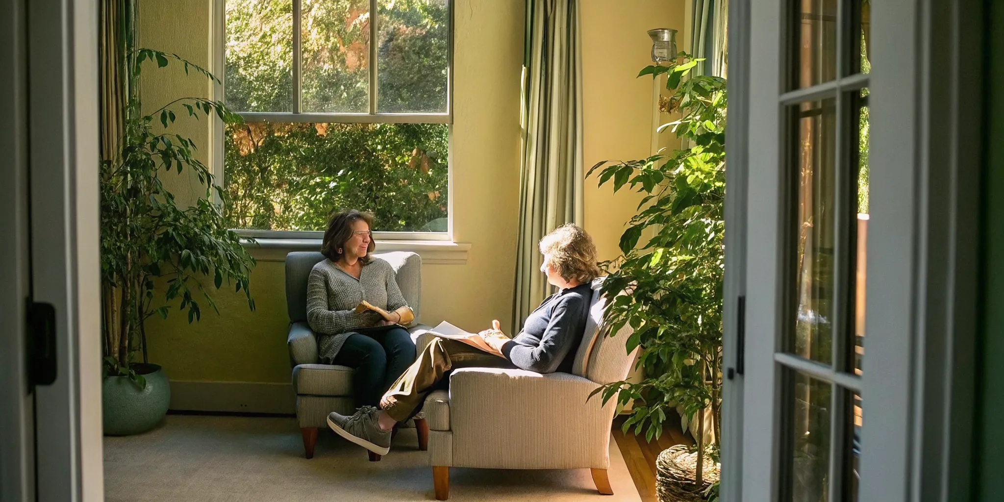 Clinician discussing integrated anxiety and addiction treatment Massachusetts residents can access