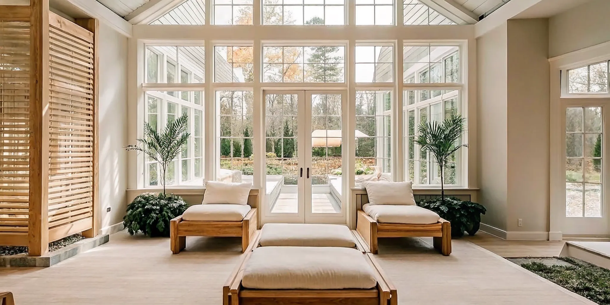 Luxury residential addiction treatment facility with comfortable private suites and serene grounds