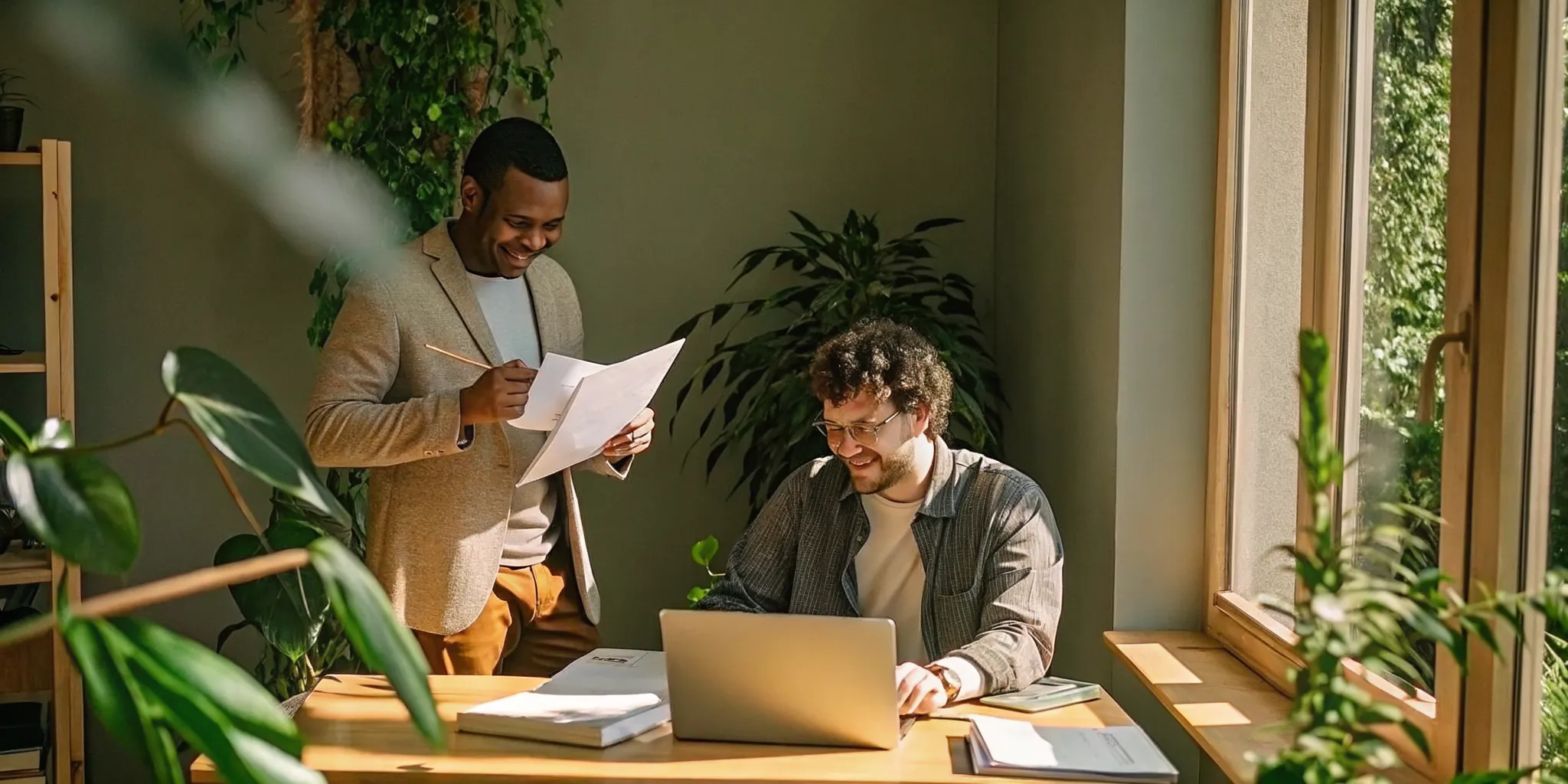 Professional calmly preparing for a return to work after rehab in Boston
