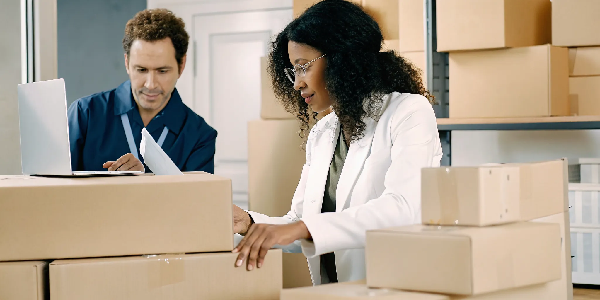 Medical practice team reviewing a consolidated supply account