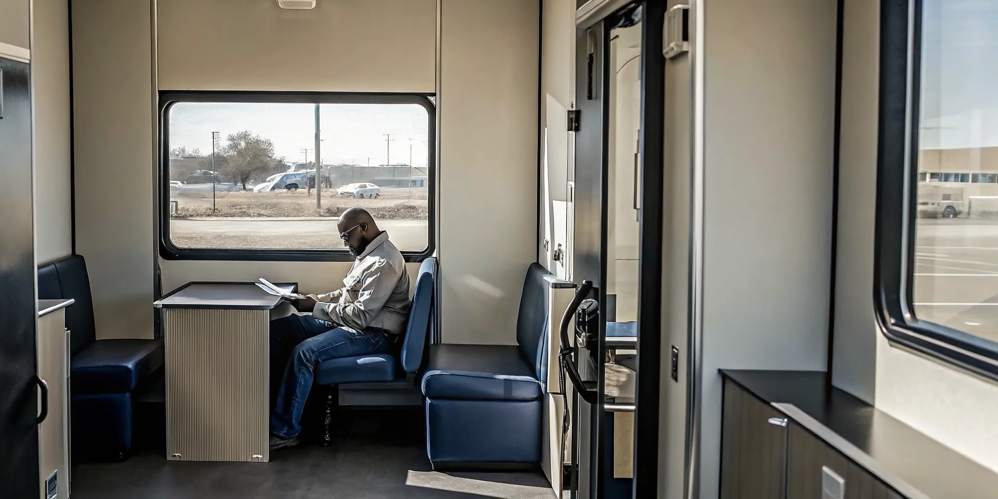 Commercial driver preparing paperwork for a DOT physical in Tampa