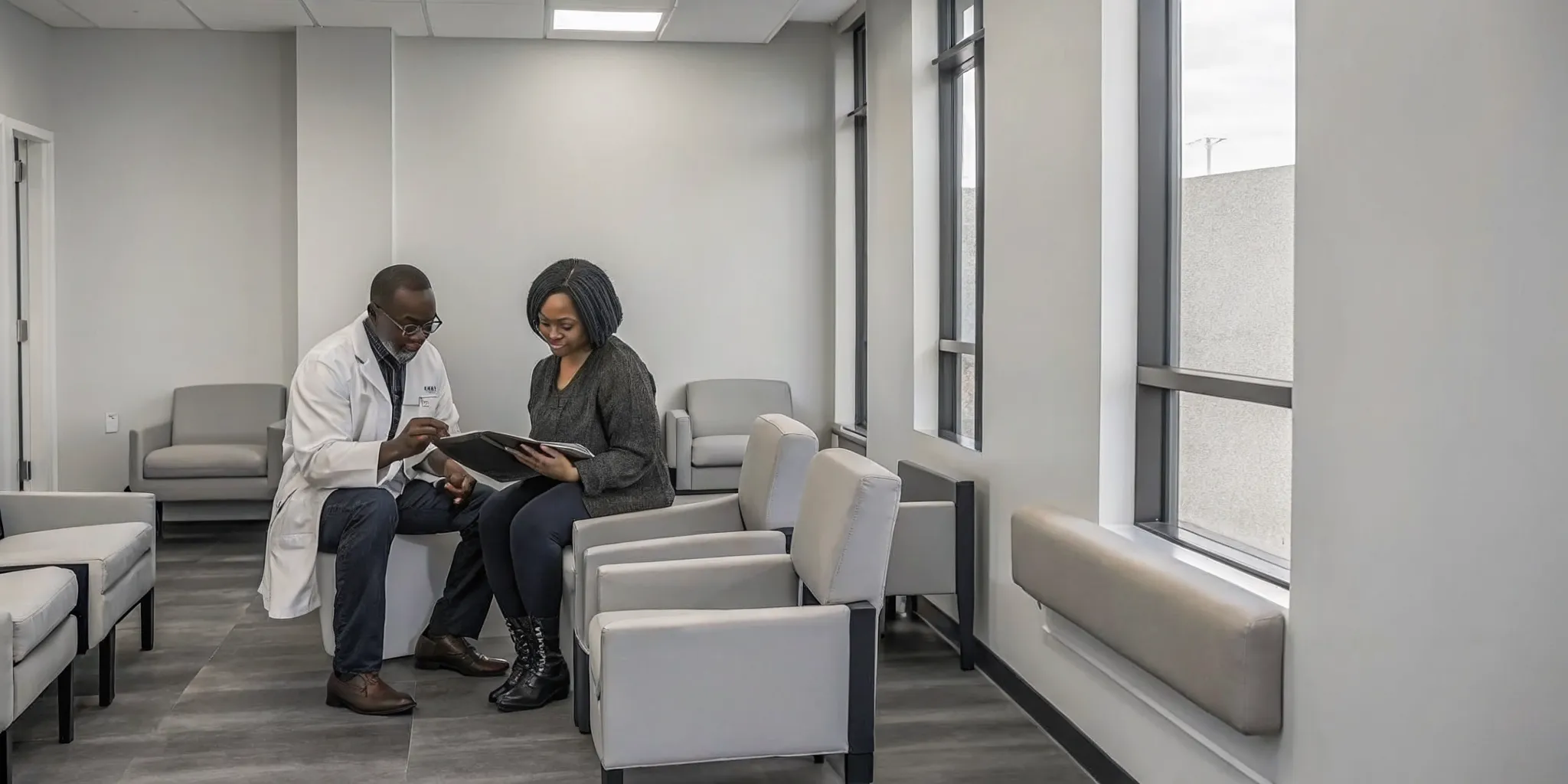 Applicant reviewing Form I-693 with a civil surgeon Tampa provider