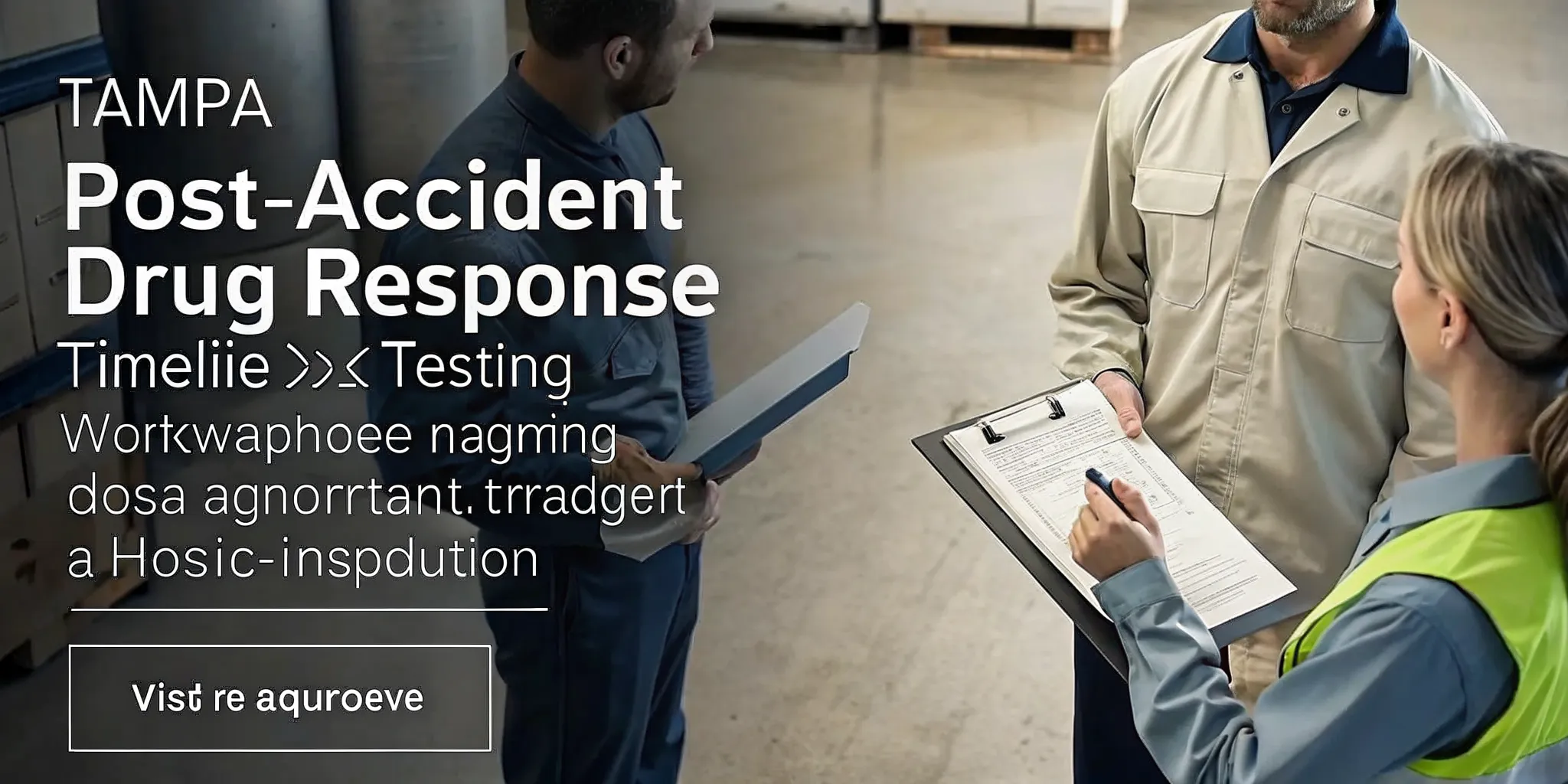 Post-accident drug testing Tampa response planning for employers