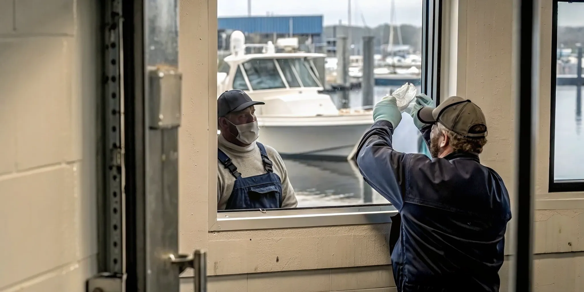 Tampa Bay mariner completing a professional USCG drug testing collection