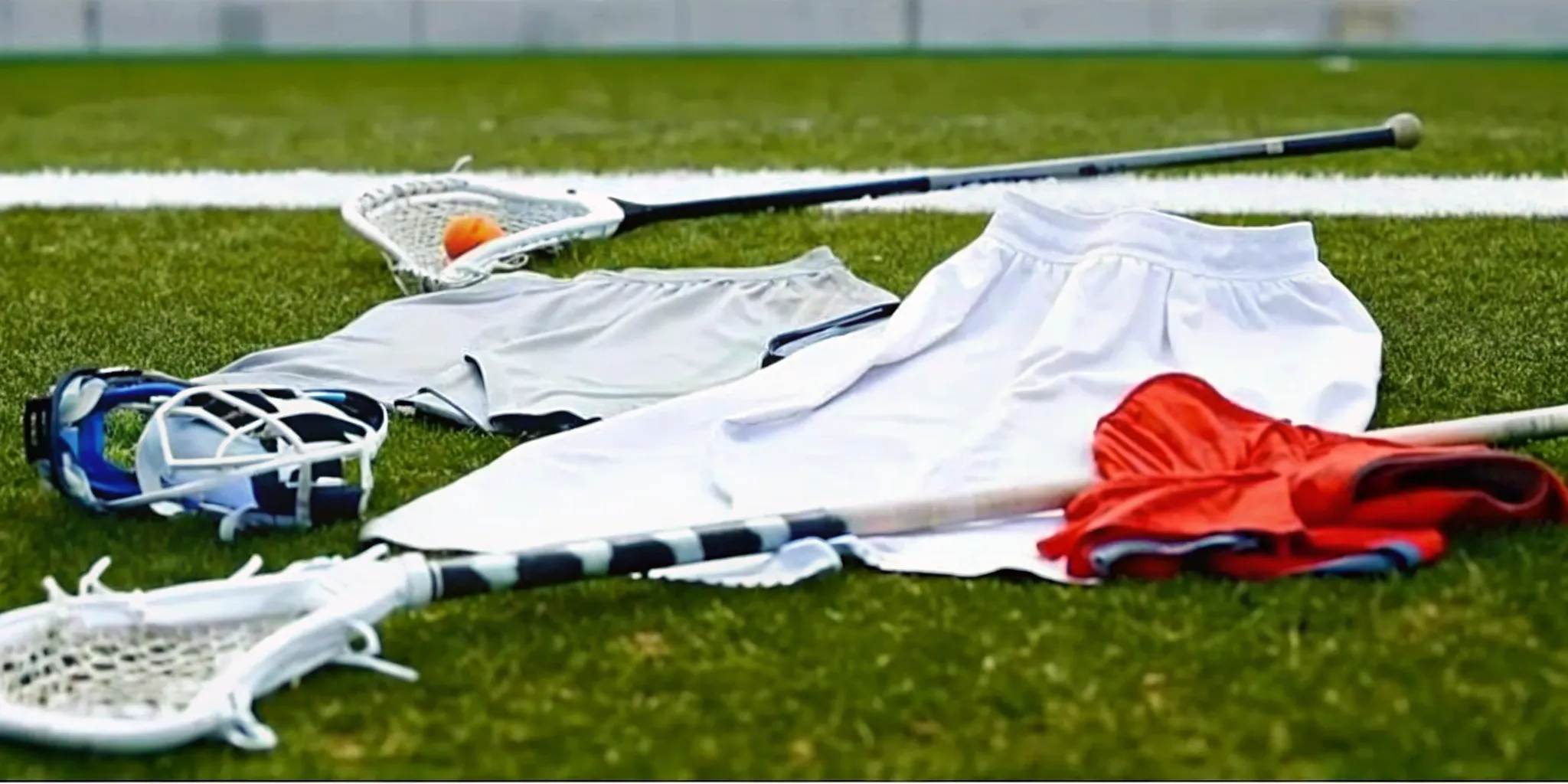 Custom women's lacrosse uniforms prepared for team sizing and design review