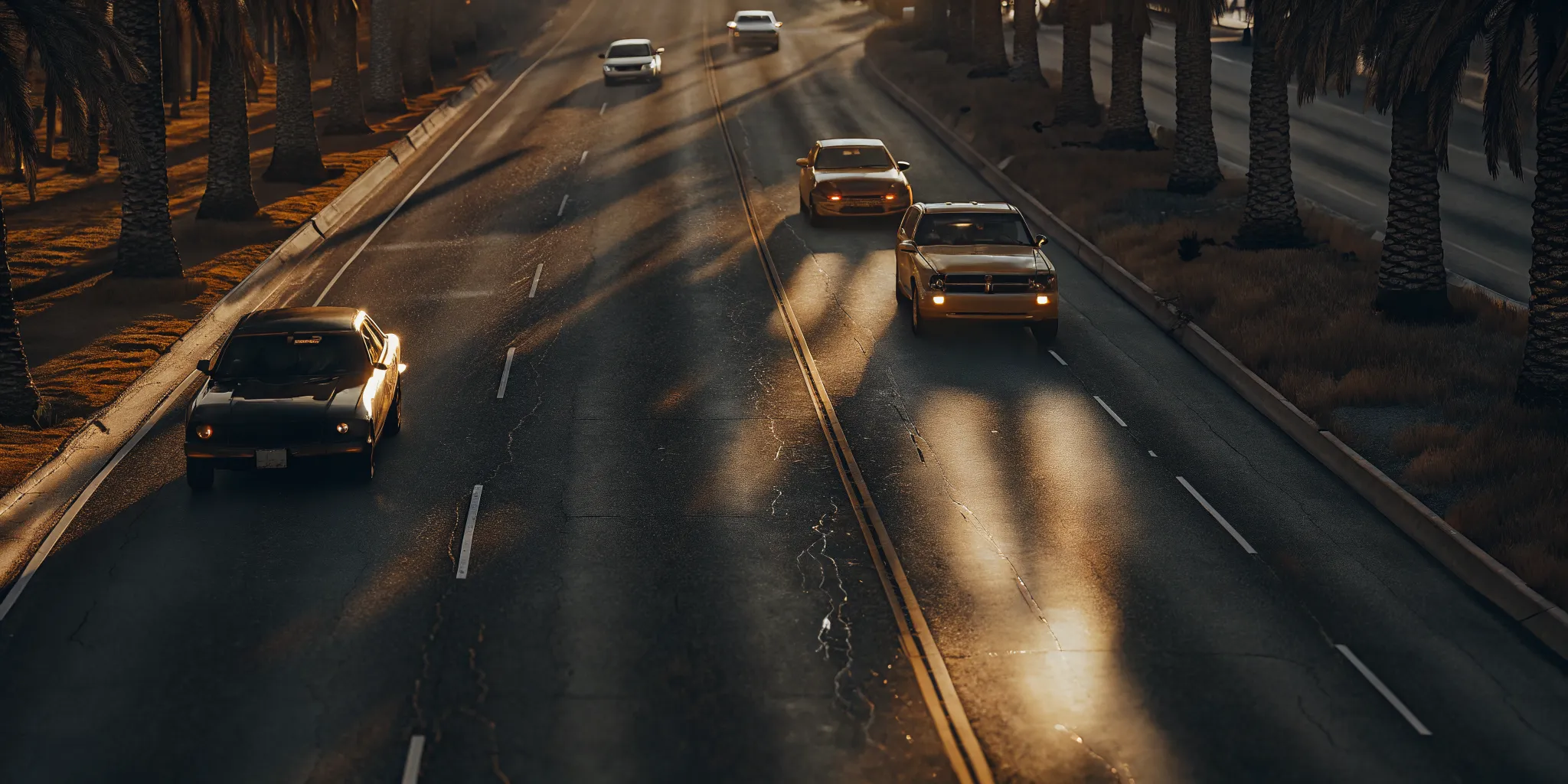 Florida highway scene illustrating the high rate of uninsured drivers on the road